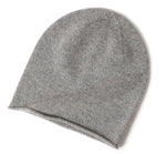 100% Cashmere Rolled edge winter hat.